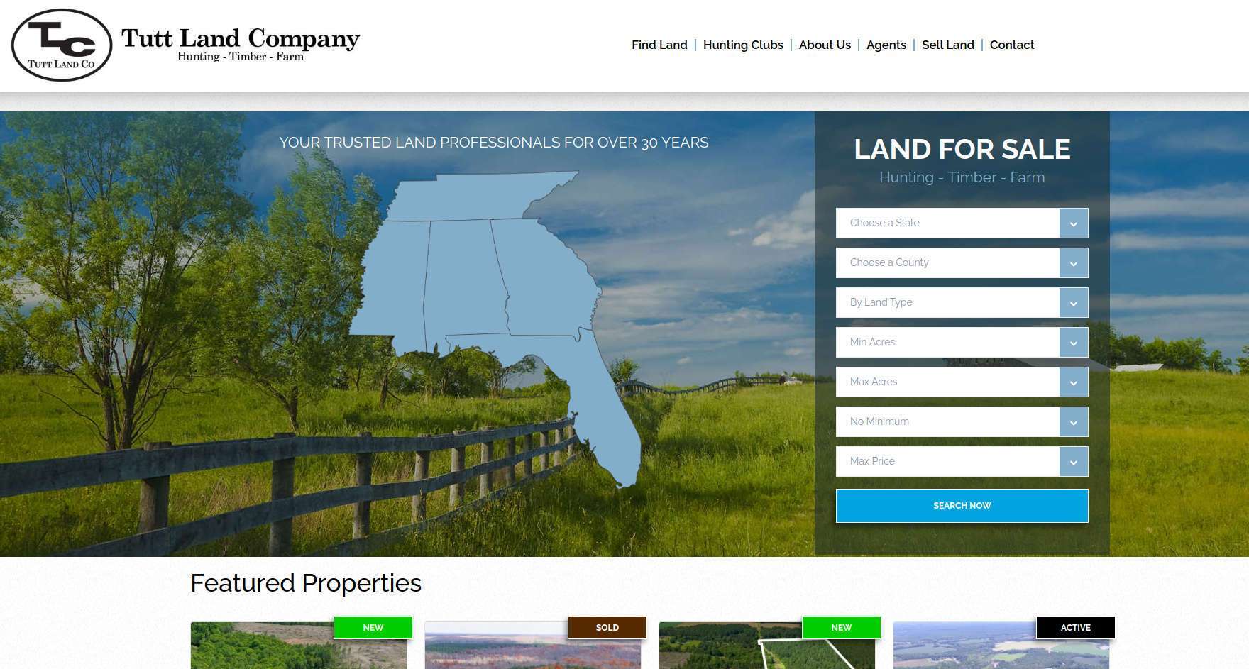 Initial Tutt Land homepage