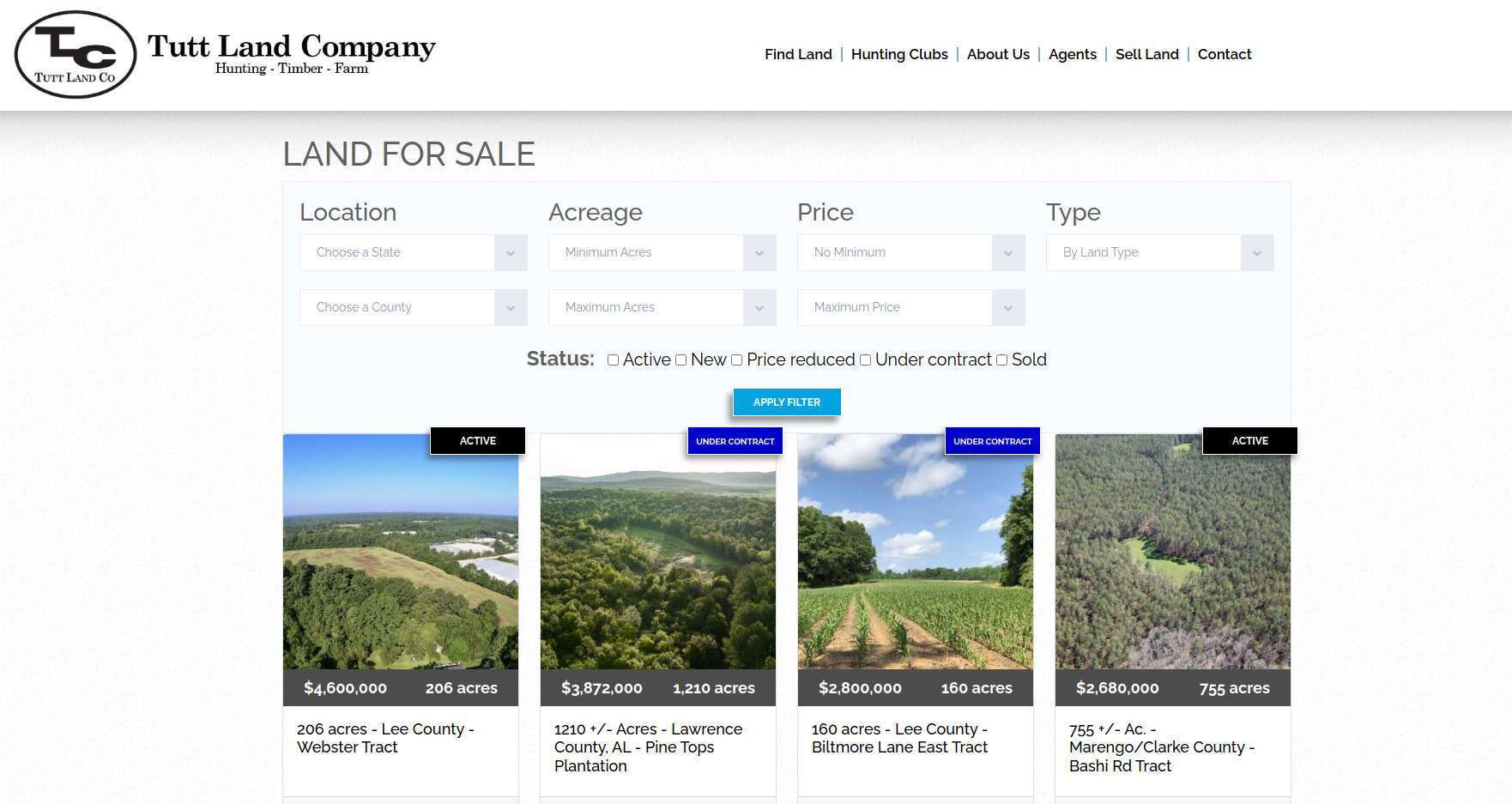 Map-based property search